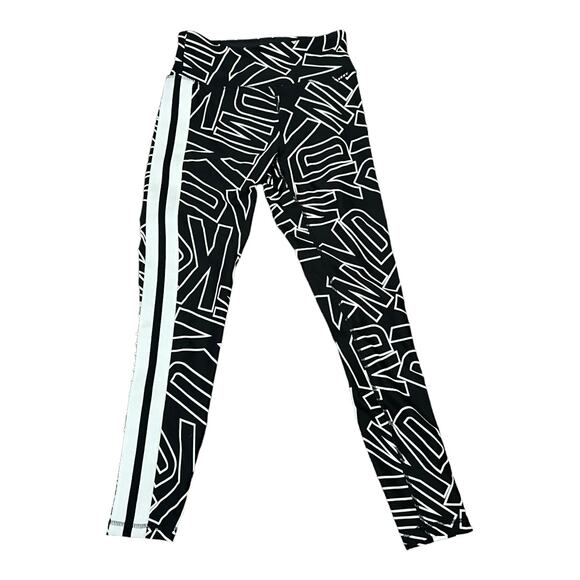 DKNY Sport sz XS Logo Leggings Active Running Stretch - Picture 1 of 5